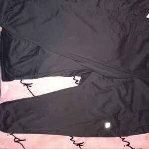 UA Butter Soft Stretch XLTop And XLP Bottoms Black Scrubs Set